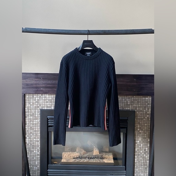 CK205W39NYC Ribbed Side Stripe Sweater - Picture 1 of 1